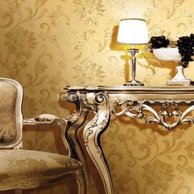 Papel pintado floral 1504 de la colección Oro y Argento novedad de papel pintado de iberostil.