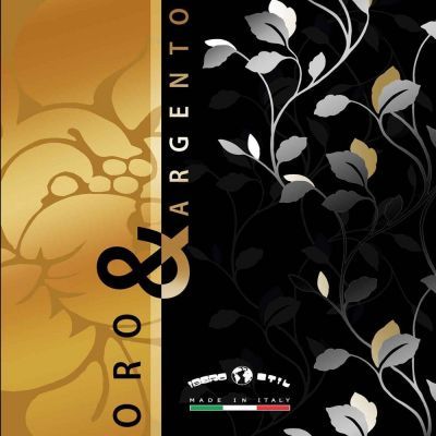 Papel pintado floral 1597 colección Oro y Argento