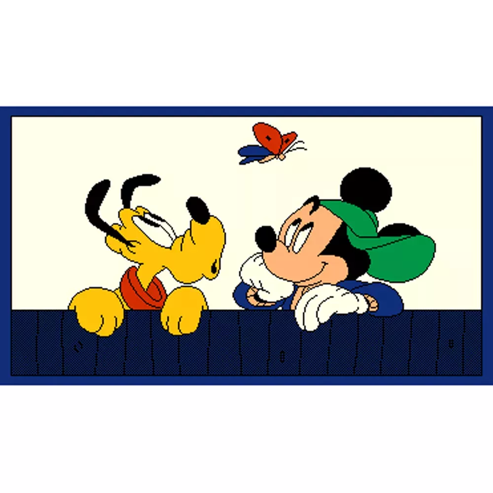 Alfombra Disney Mickey y Pluto 0.6x1 | Alfombra infantil