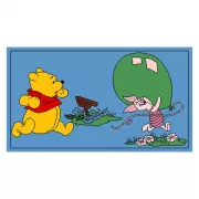 Alfombra Disney Winnie y Piglet jugando 0.6x1 | Alfombra infantil