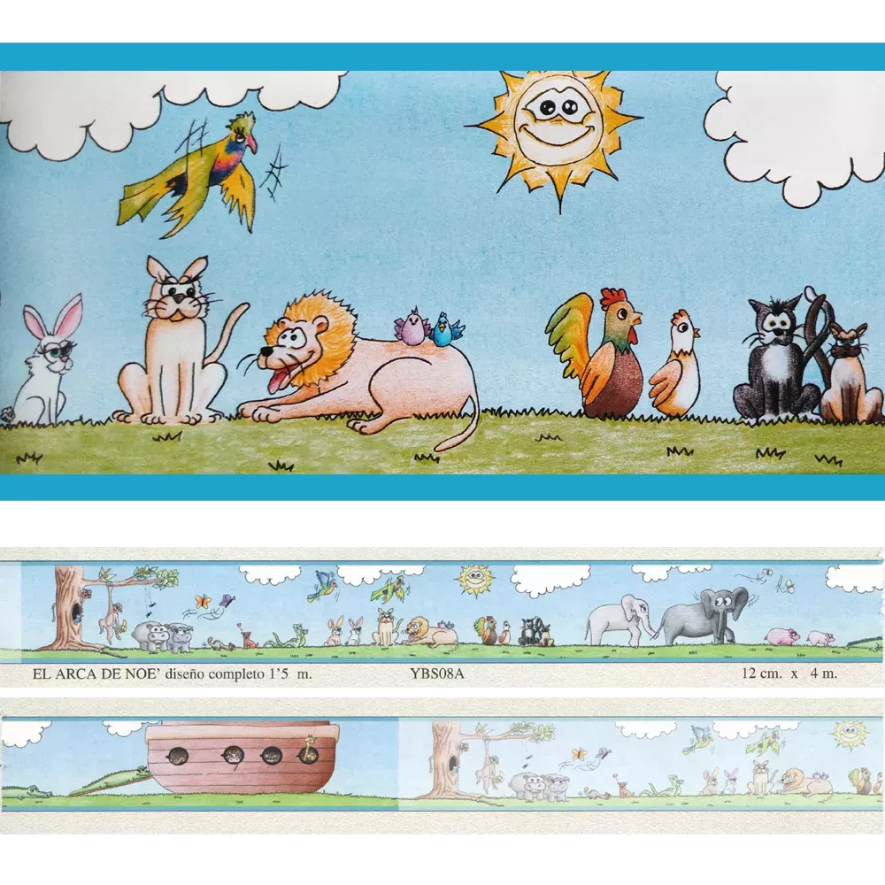 Cenefa adhesiva Cenefas Infantil El Arca de Noe | Cenefas Iberostil
