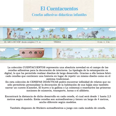 Cenefa adhesiva Cenefas Infantil El Arca de Noe | Cenefas Iberostil